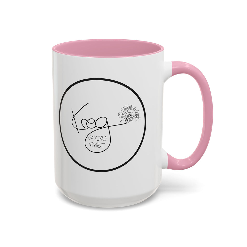 KREG MON ART LOGO Colorful Mugs, 11oz 15 oz