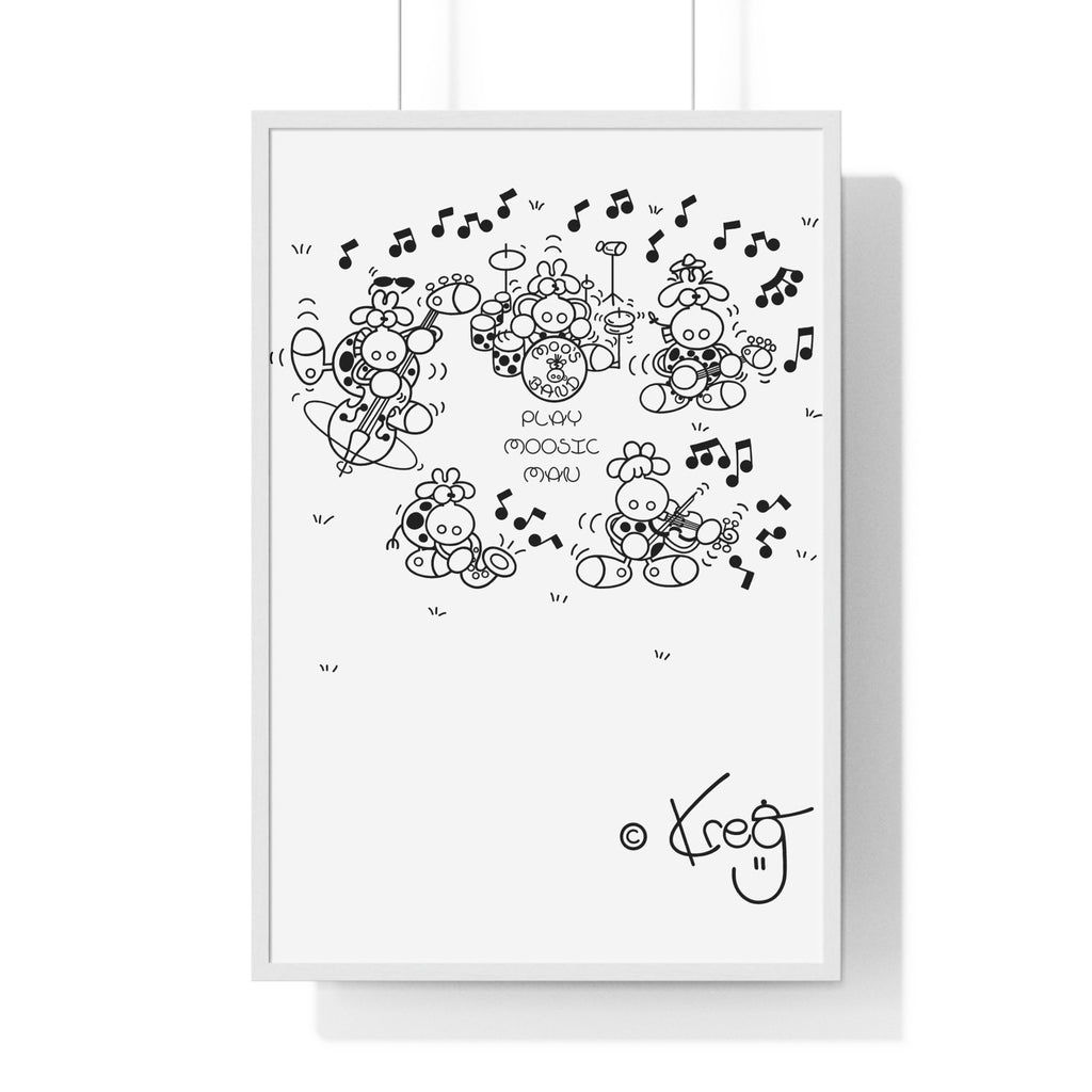 MOO'S BAND,Premium Framed Vertical Poster