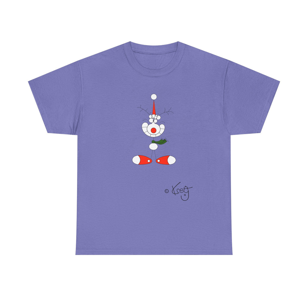 SMILE REINDEER,Unisex Heavy Cotton Tee
