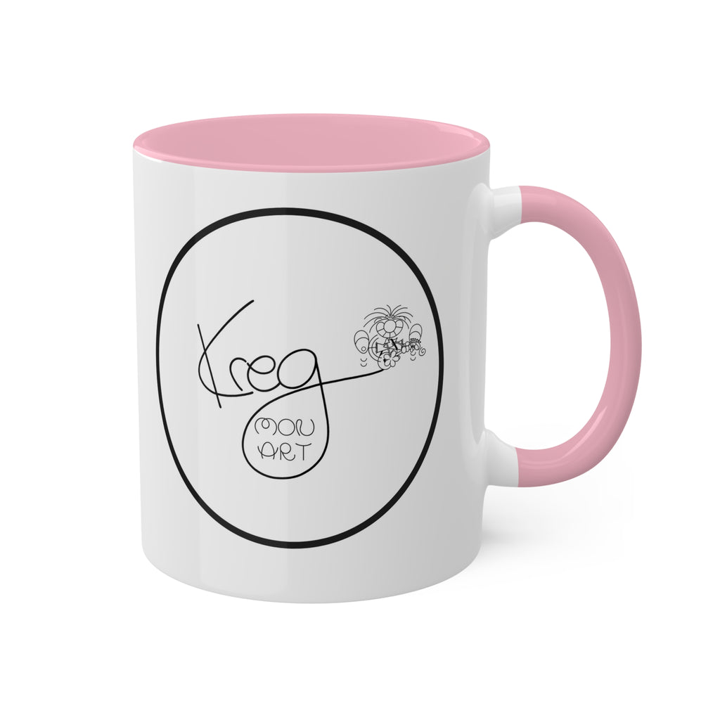 KREG MON ART LOGO Colorful Mugs, 11oz