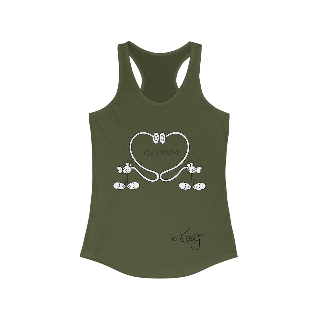 LOV BIRDZ,Women's Ideal Racerback Tank