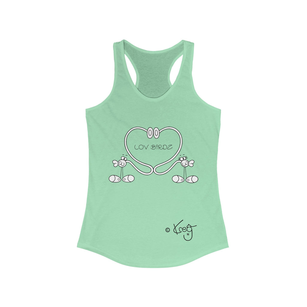 LOV BIRDZ,Women's Ideal Racerback Tank