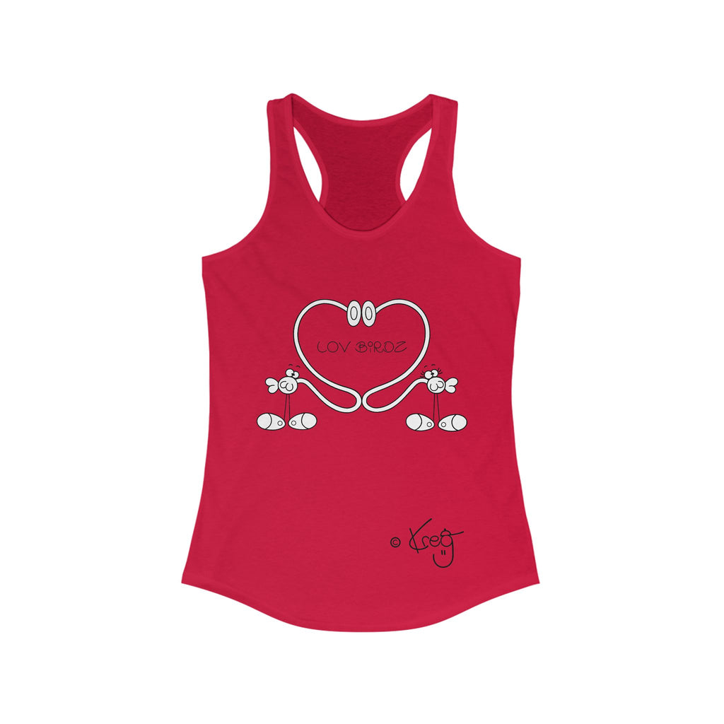 LOV BIRDZ,Women's Ideal Racerback Tank
