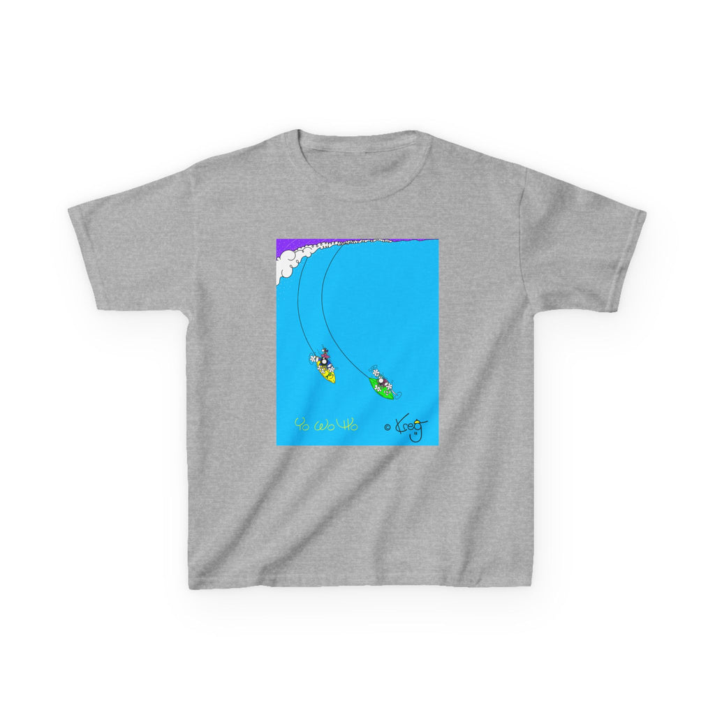 SURFING PIRATES YO WO HO,Kids Heavy Cotton™ Tee