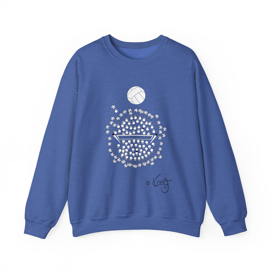 VOLLEYBALL FUN,Unisex Heavy Blend™ Crewneck Sweatshirt