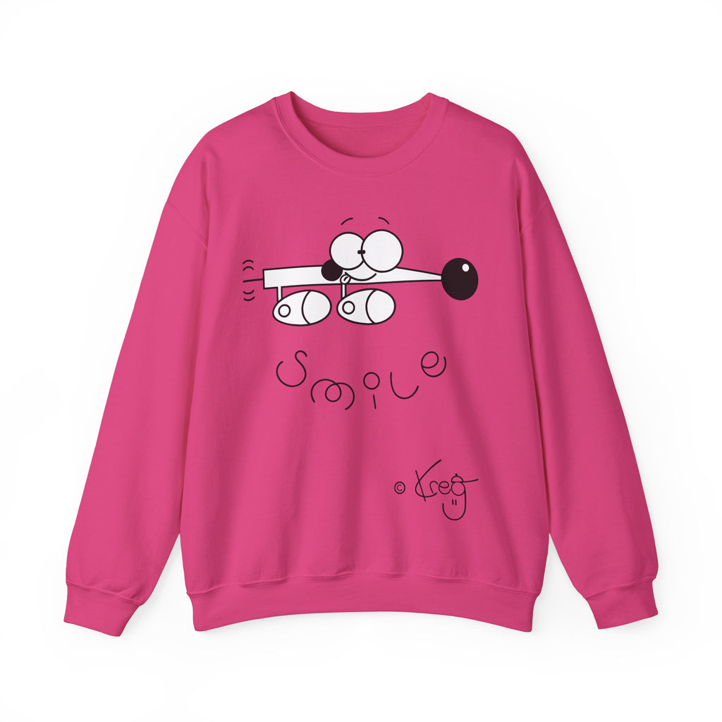 WEINER DOG SMILEUnisex Heavy Blend™ Crewneck Sweatshirt