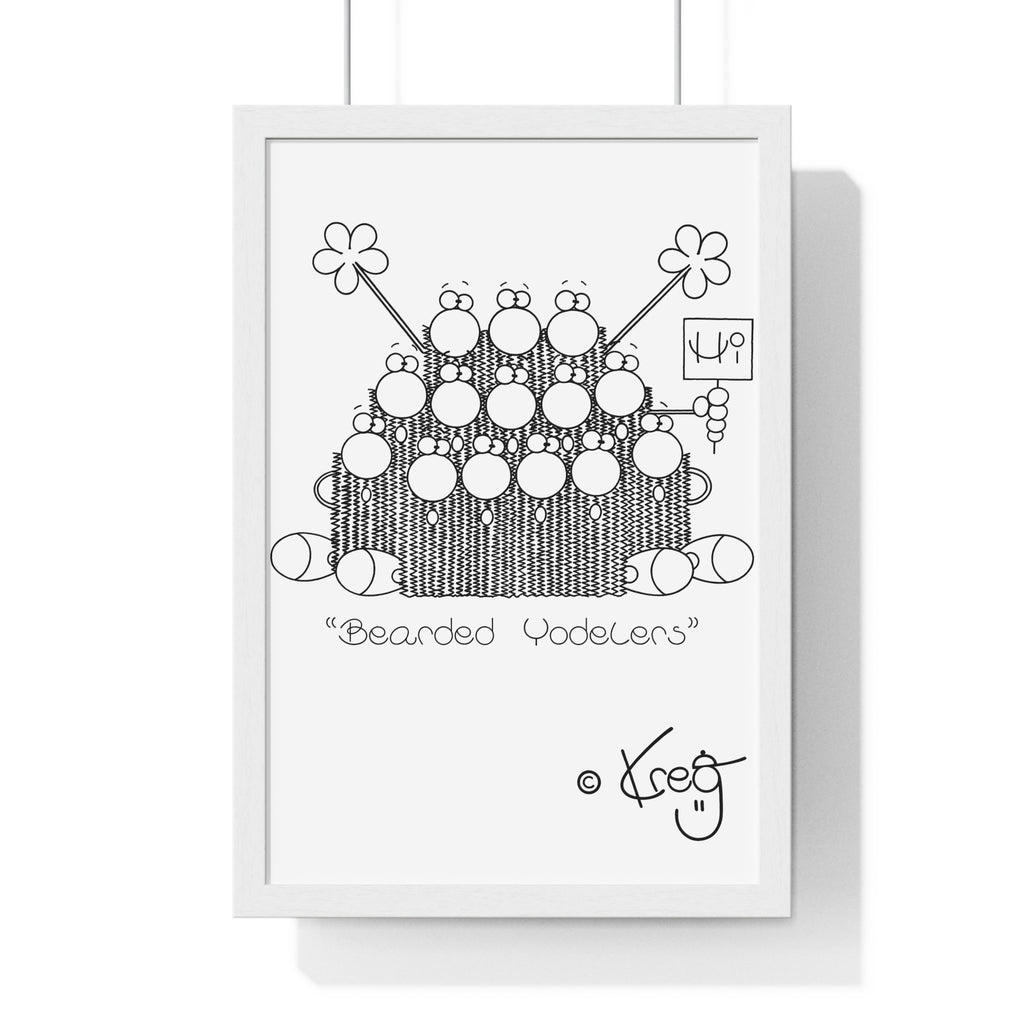 BEARDED YODELERS,Premium Framed Vertical Poster