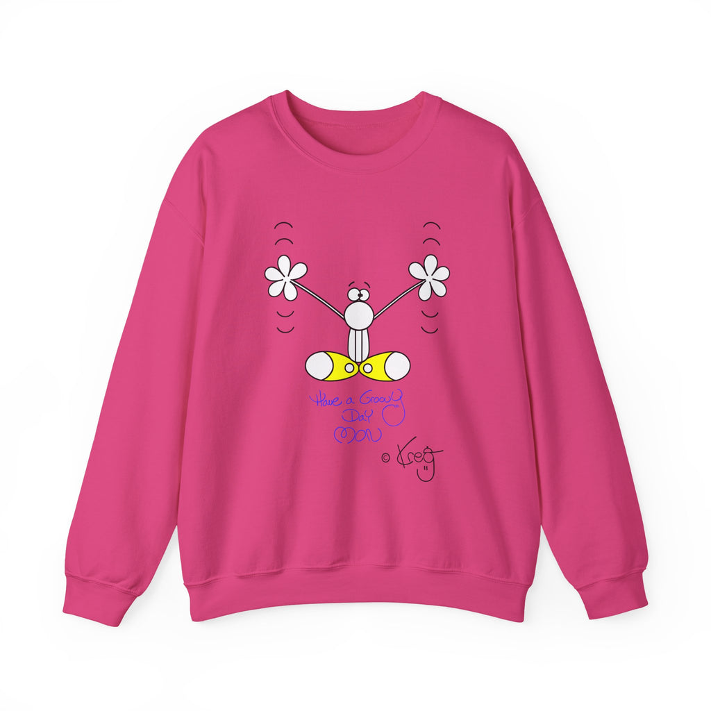 GROOVY DAY,Unisex Heavy Blend™ Crewneck Sweatshirt