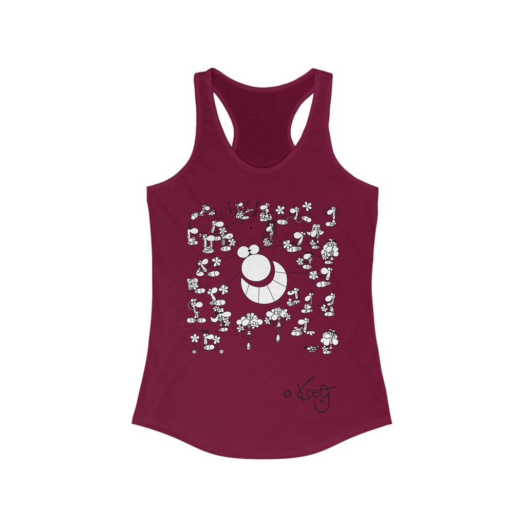 STREET ART PERFORMANCE,Women's Ideal Racerback Tank