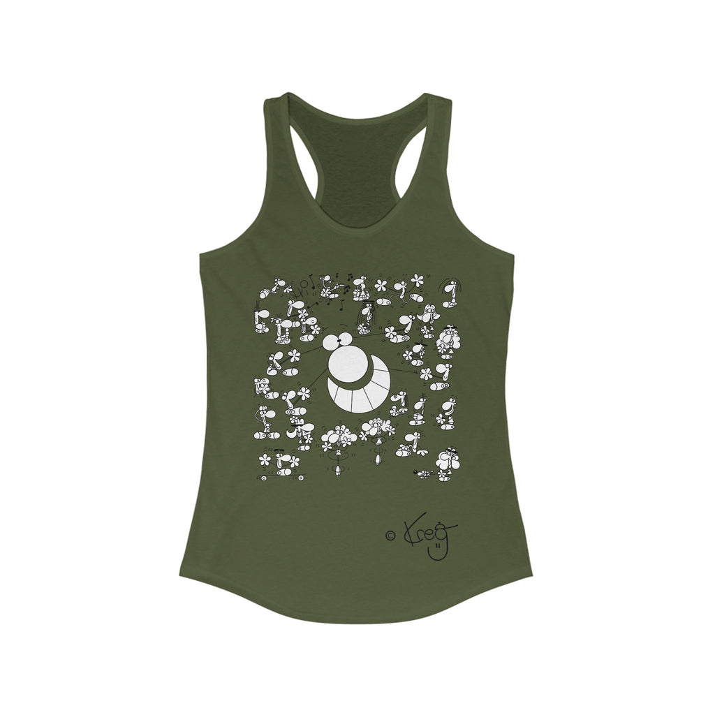 STREET ART PERFORMANCE,Women's Ideal Racerback Tank