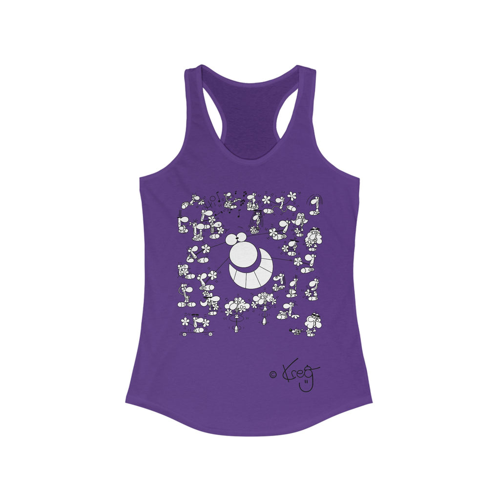STREET ART PERFORMANCE,Women's Ideal Racerback Tank
