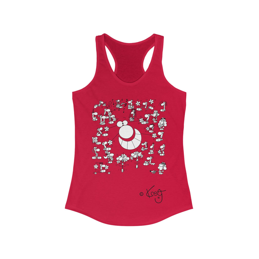 STREET ART PERFORMANCE,Women's Ideal Racerback Tank