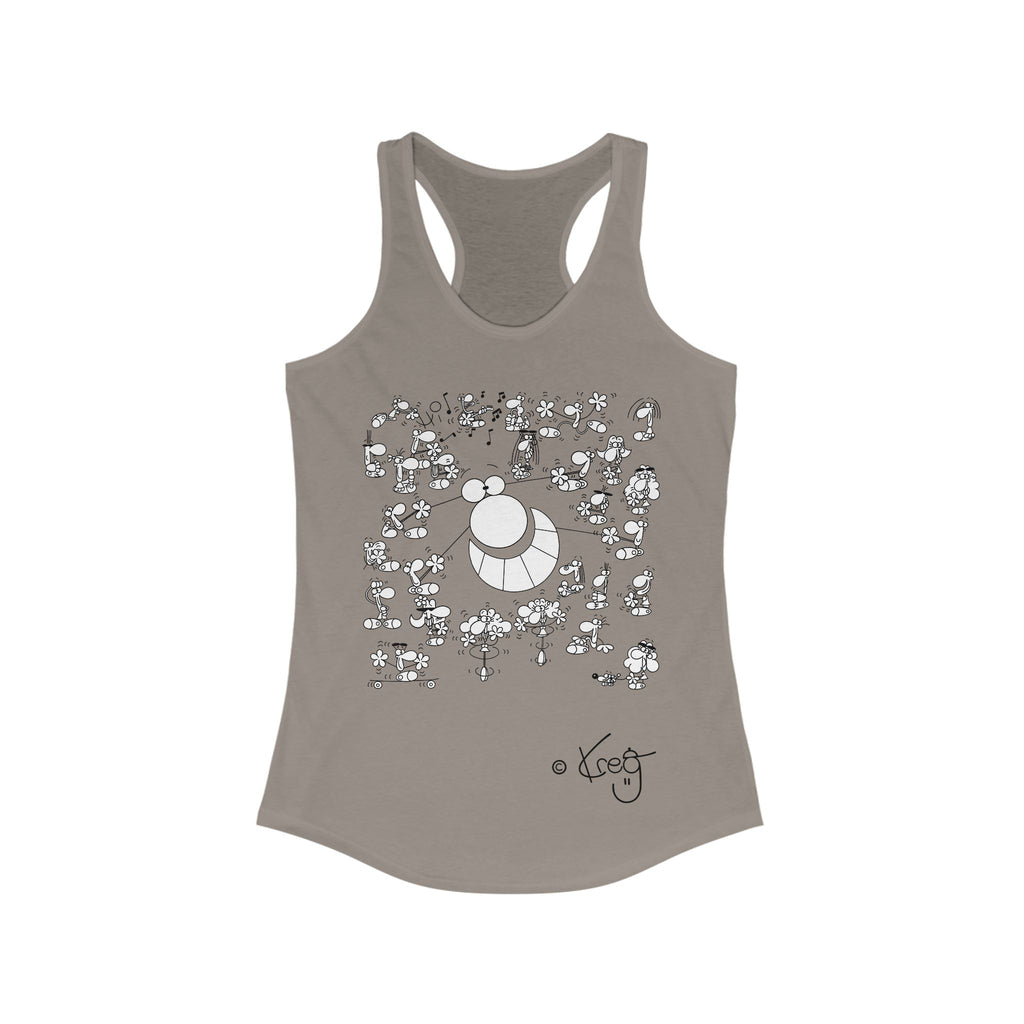 STREET ART PERFORMANCE,Women's Ideal Racerback Tank