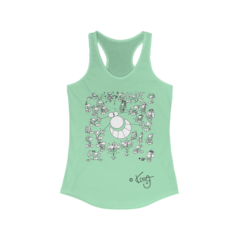 STREET ART PERFORMANCE,Women's Ideal Racerback Tank