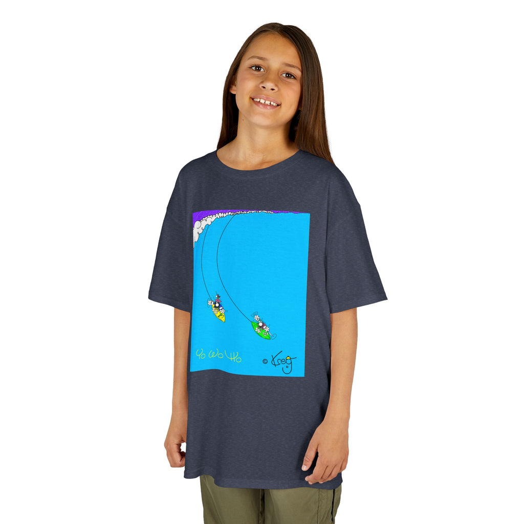 SURFING PIRATES YO WO HO,Kids Heavy Cotton™ Tee