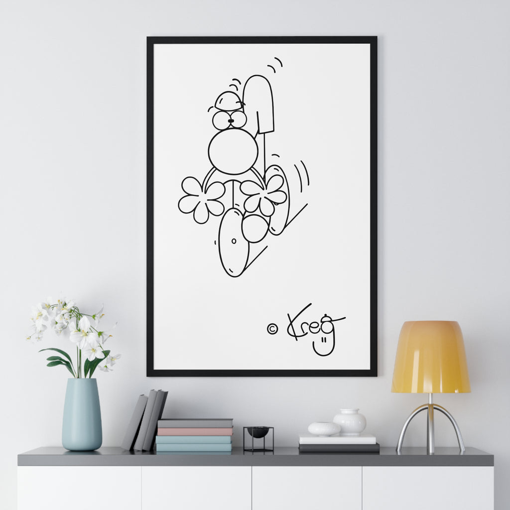 CYCLIST,Premium Framed Vertical Poster