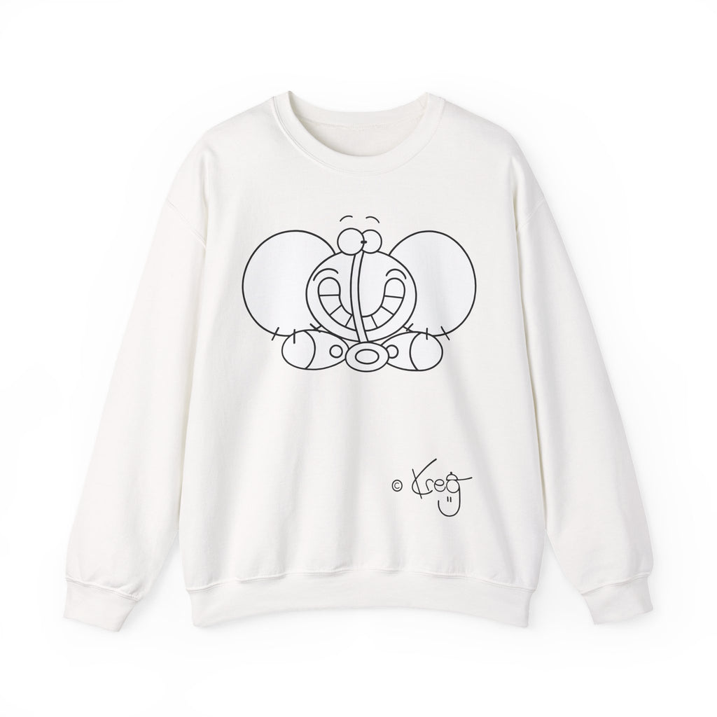 SMILE ELEPHANT,Unisex Heavy Blend™ Crewneck Sweatshirt
