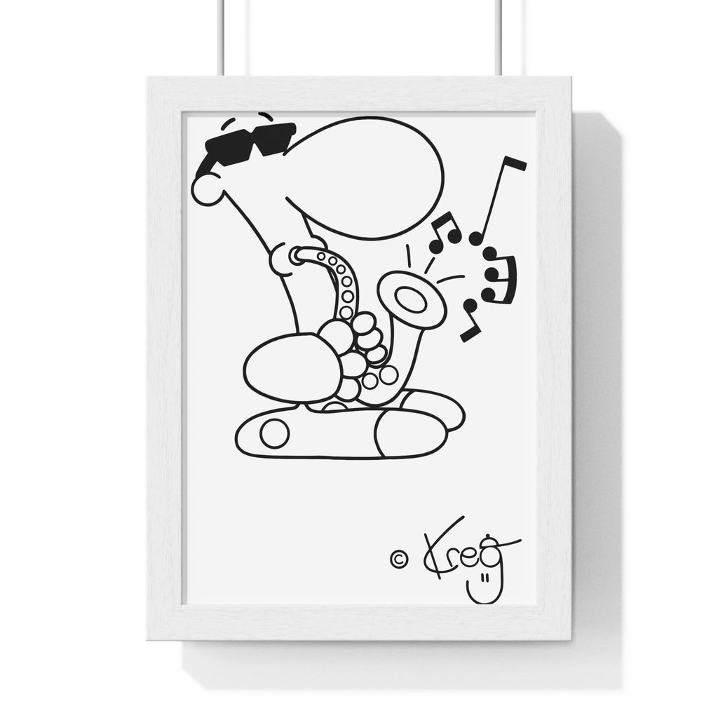 SAX DUDE,Premium Framed Vertical Poster