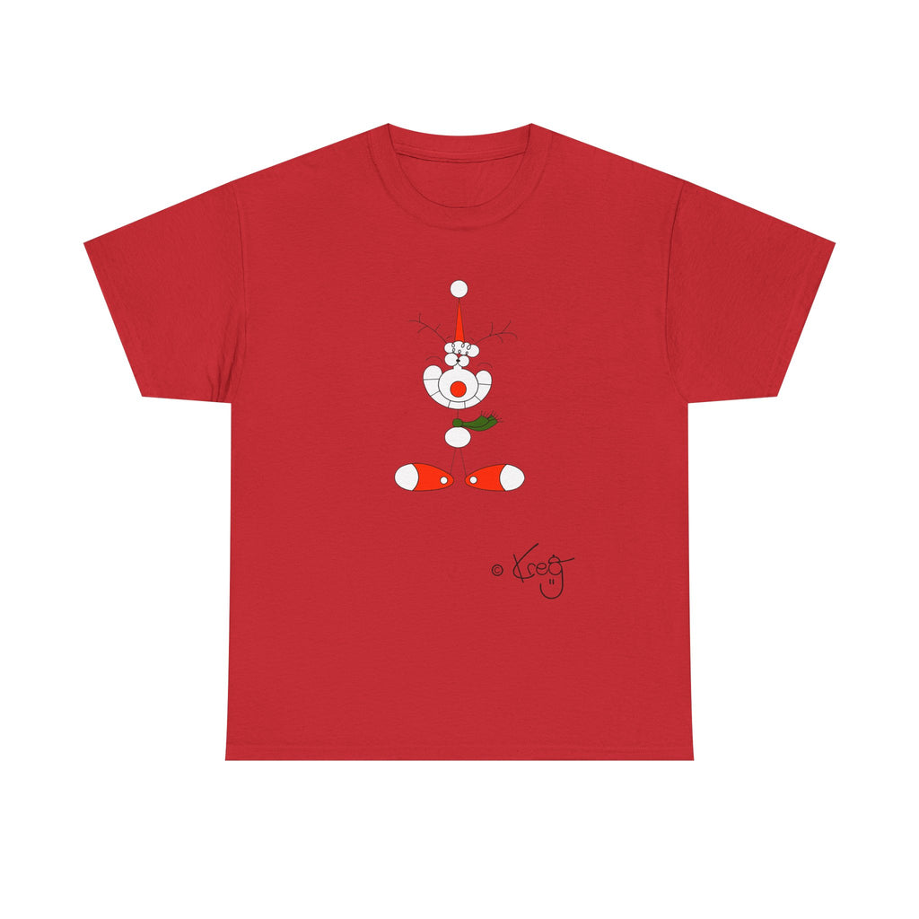 SMILE REINDEER,Unisex Heavy Cotton Tee
