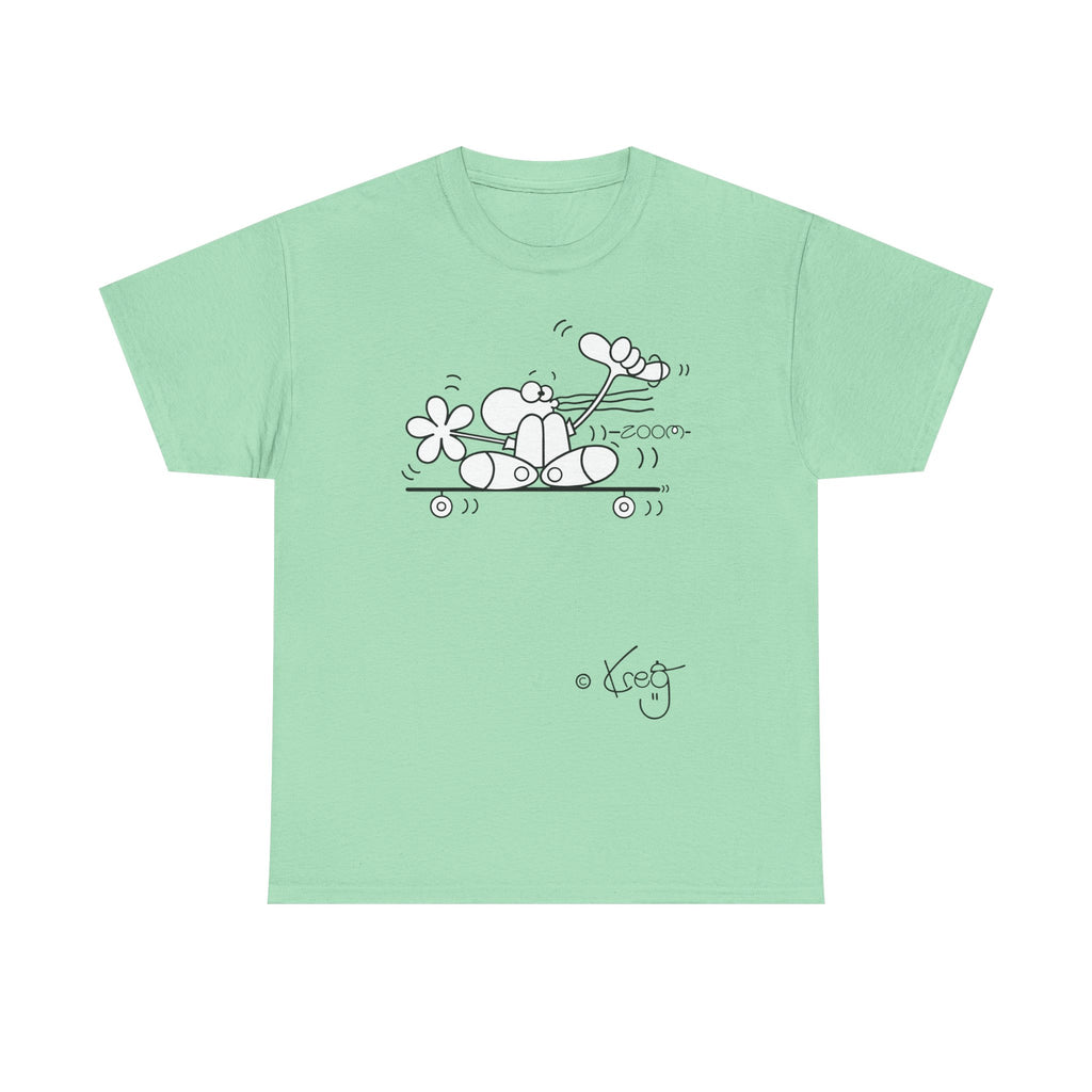 SKATEBOARDER DUDE,Unisex Heavy Cotton Tee