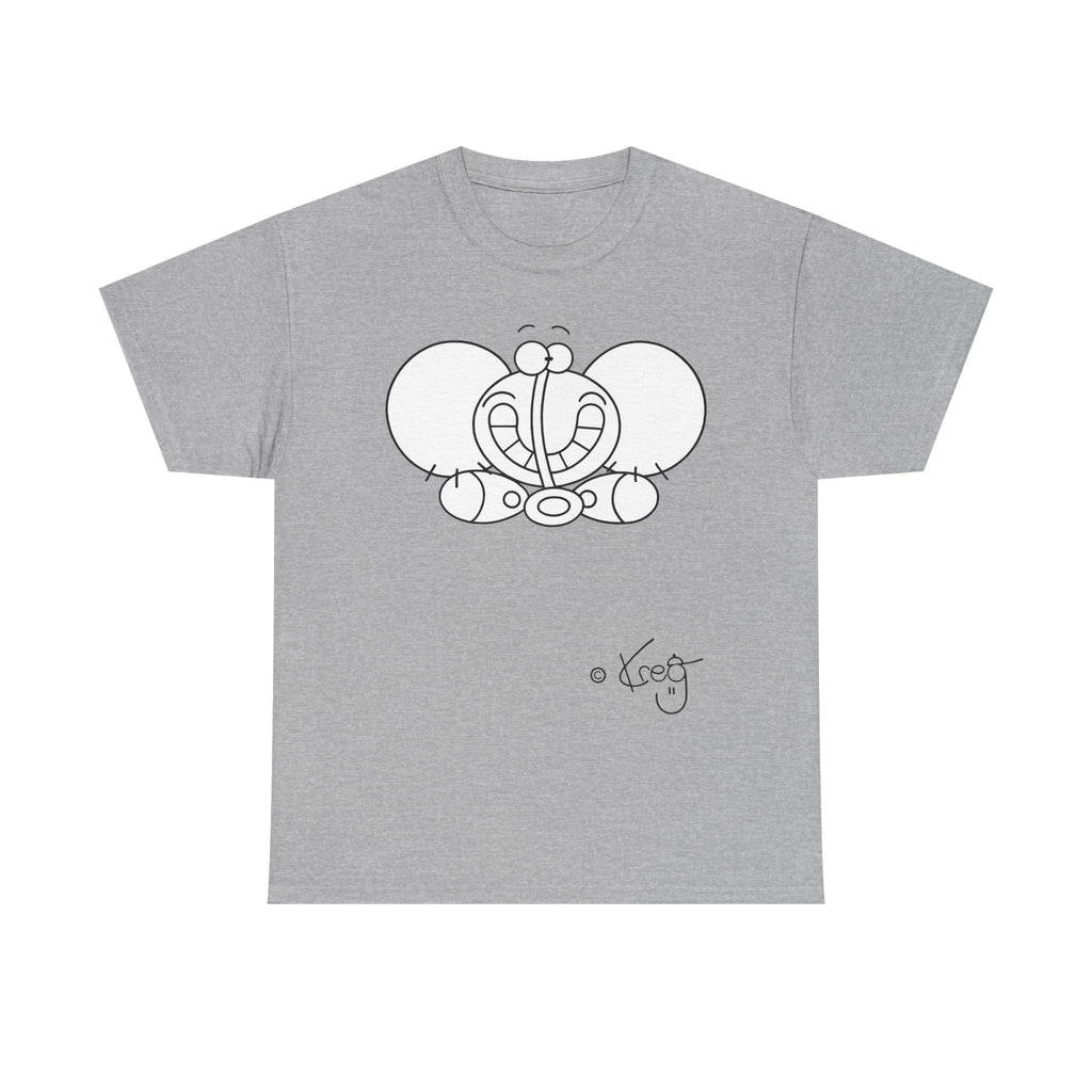SMILE ELEPHANT,Unisex Heavy Cotton Tee