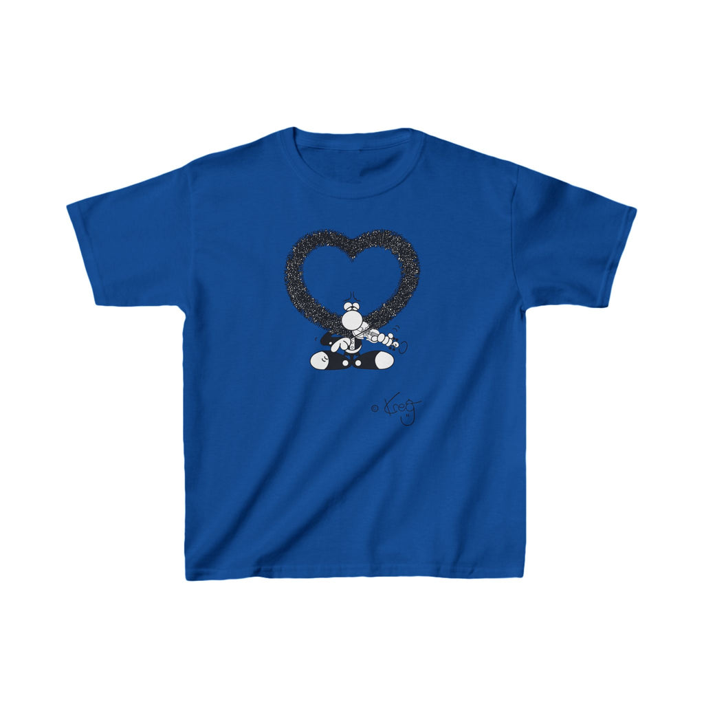 VIOLIN HEART MUSTACHE,Kids Heavy Cotton™ Tee