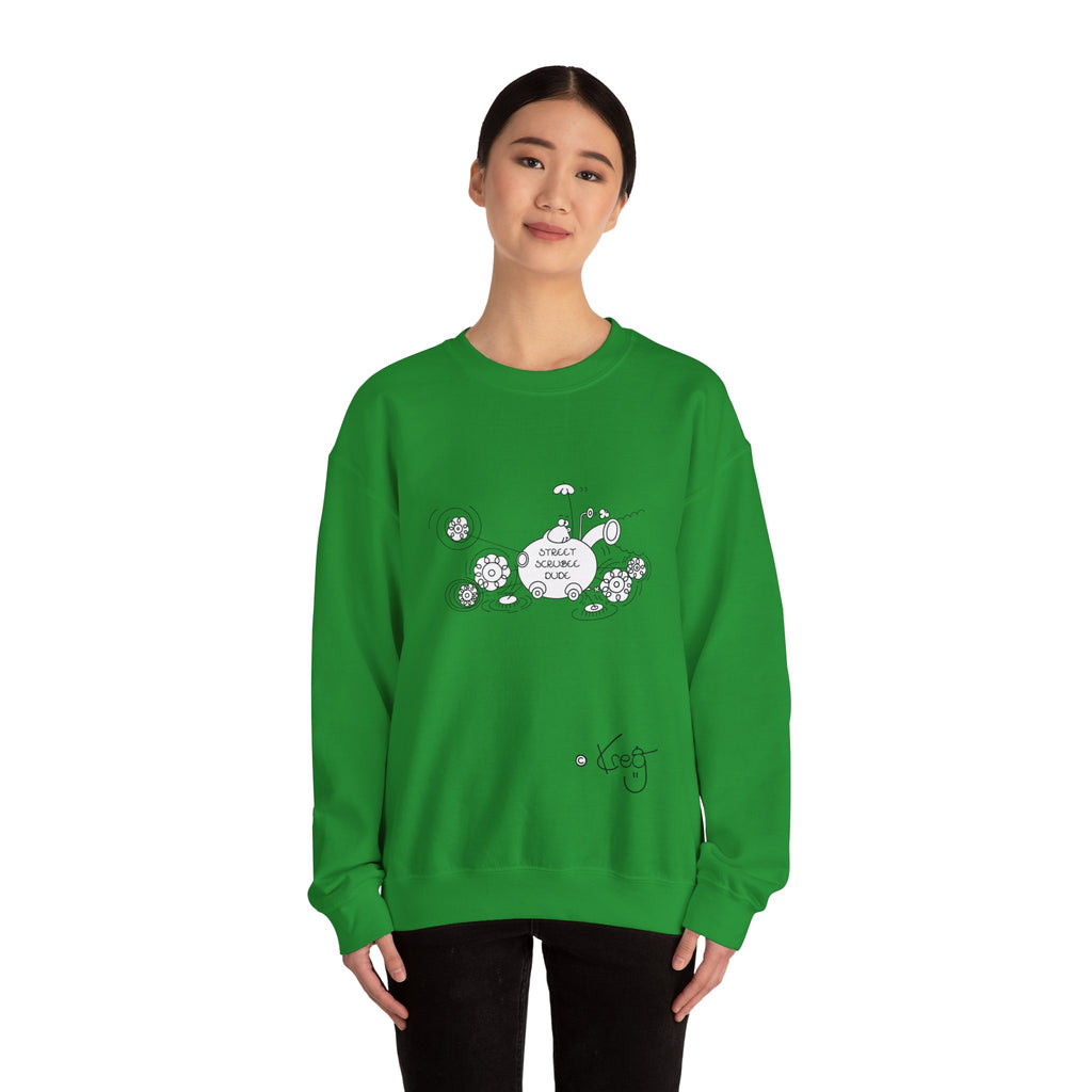 STREET SCRUBEE DUDE,Unisex Heavy Blend™ Crewneck Sweatshirt