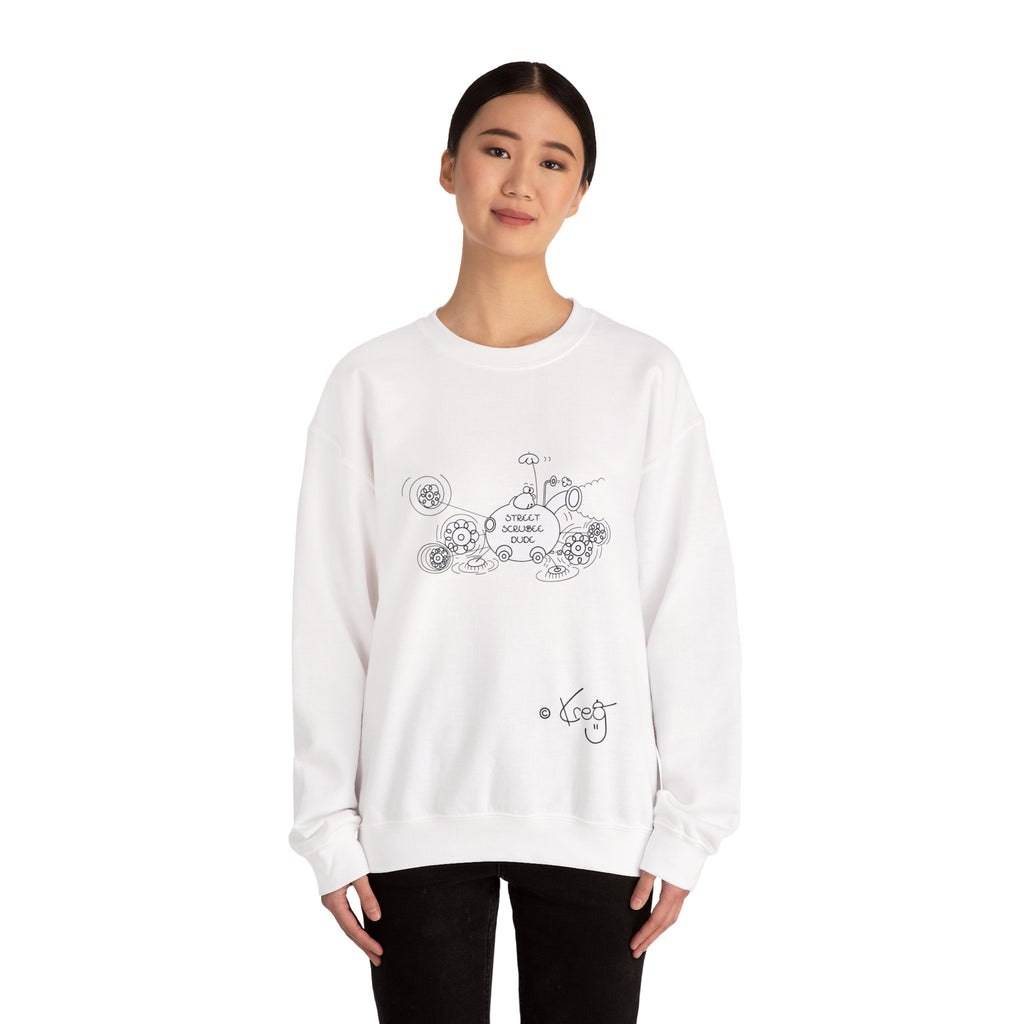 STREET SCRUBEE DUDE,Unisex Heavy Blend™ Crewneck Sweatshirt
