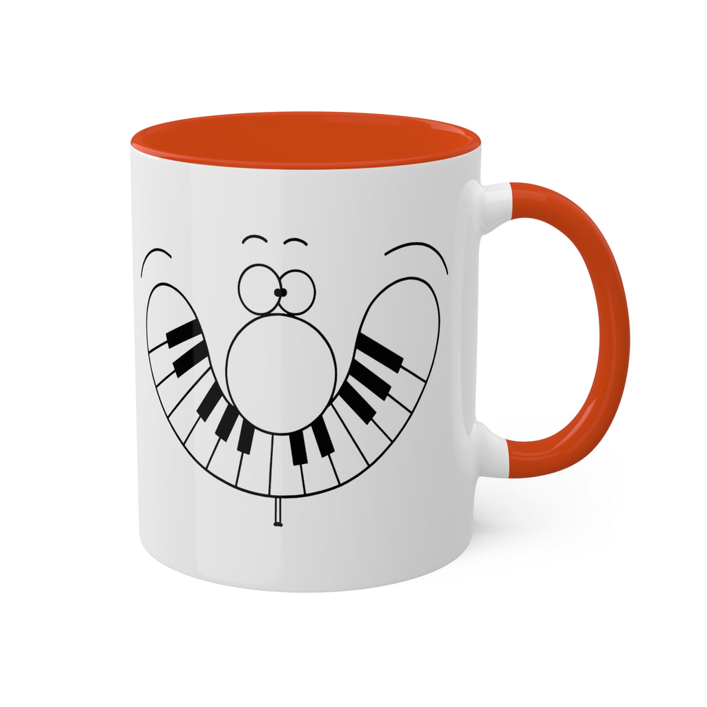 PIANO SMILE Colorful Mugs, 11oz