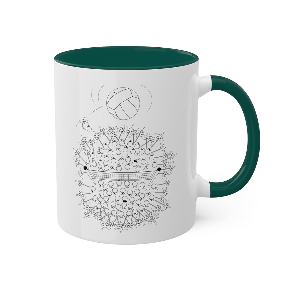 VOLLEYBALL Colorful Mugs, 11oz
