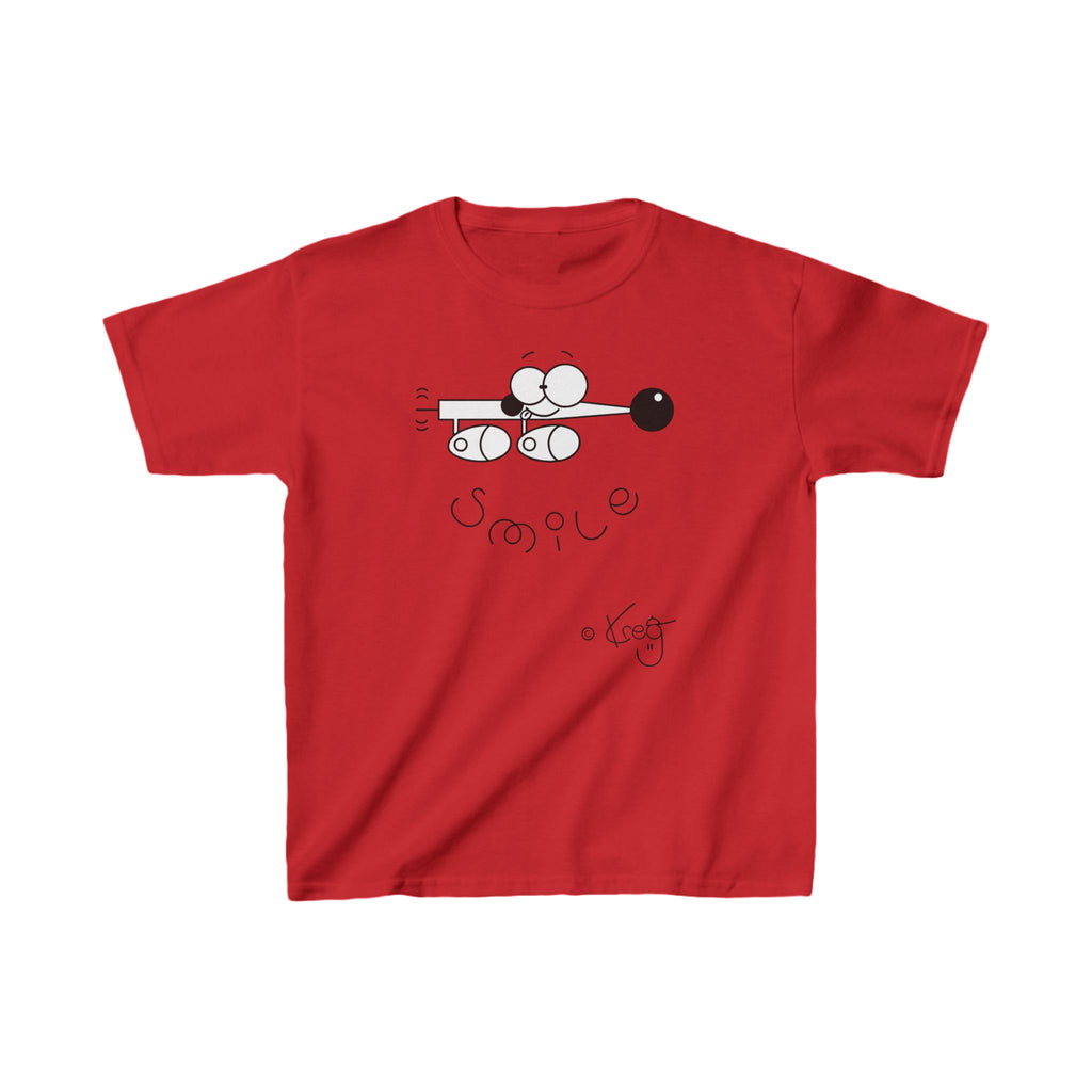SMILE WIENER DOG,Kids Heavy Cotton™ Tee