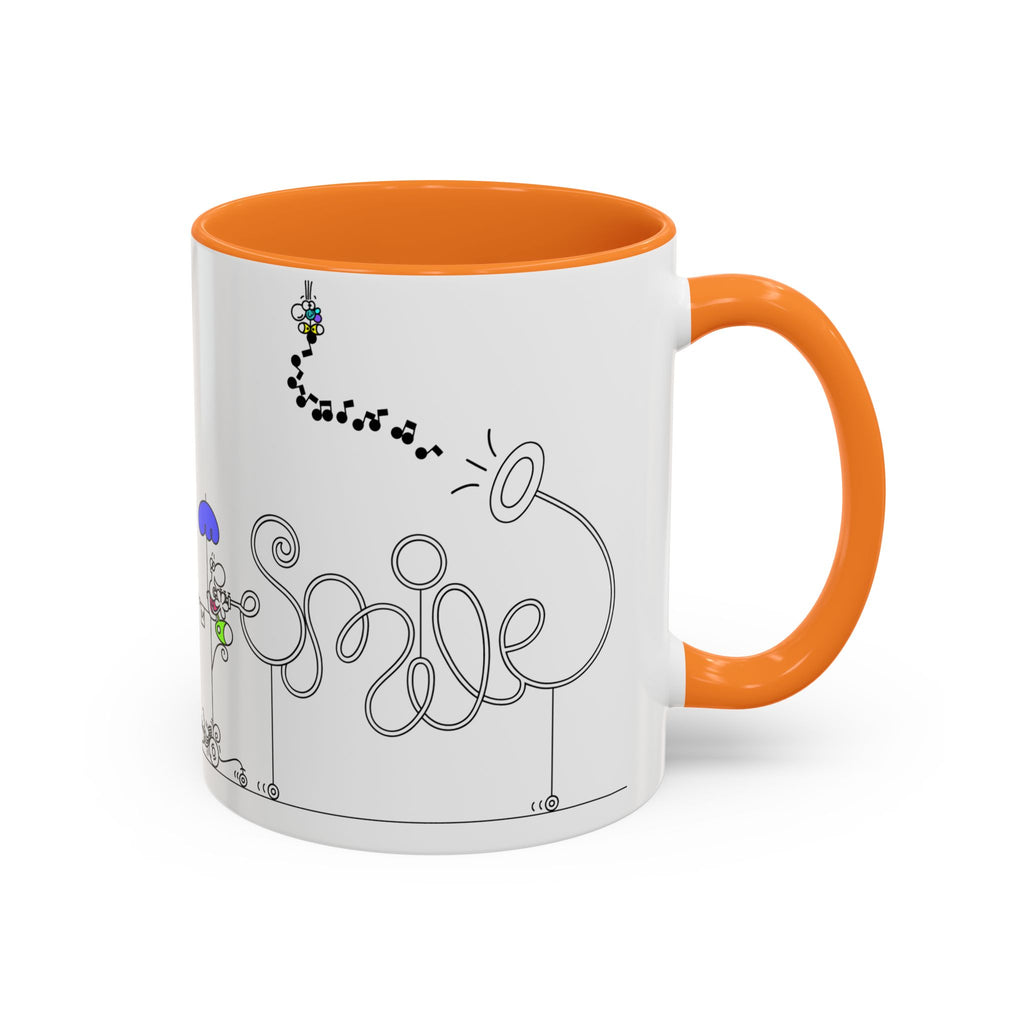 SMILE DUDE INSTRUMENT ON WHEELS,Colorful Mugs (11oz, 15oz)