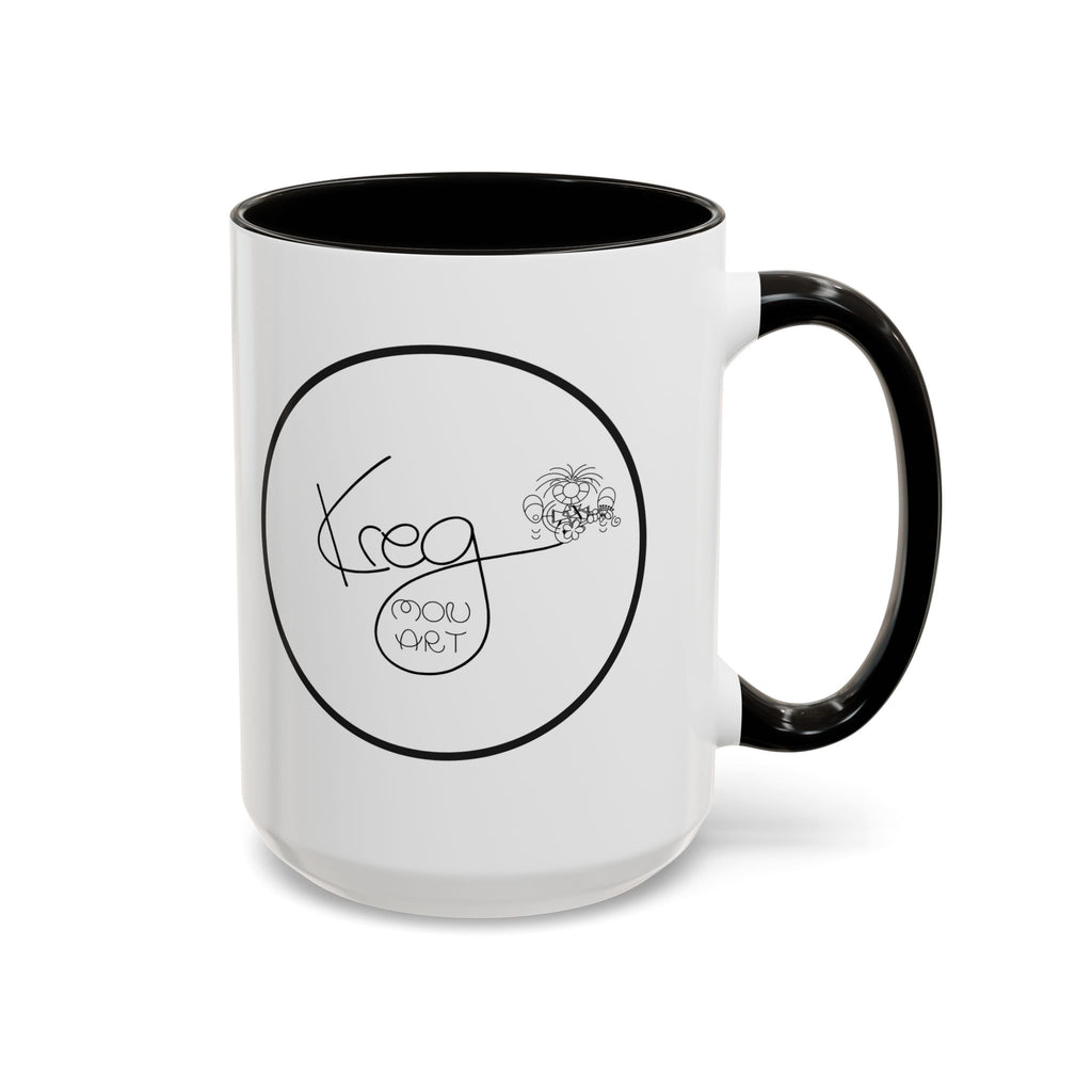 KREG MON ART LOGO Colorful Mugs, 11oz 15 oz