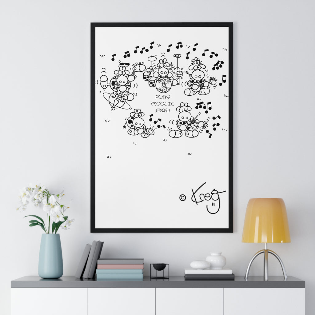 MOO'S BAND,Premium Framed Vertical Poster