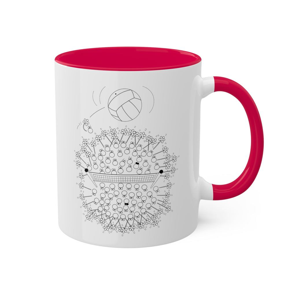 VOLLEYBALL Colorful Mugs, 11oz