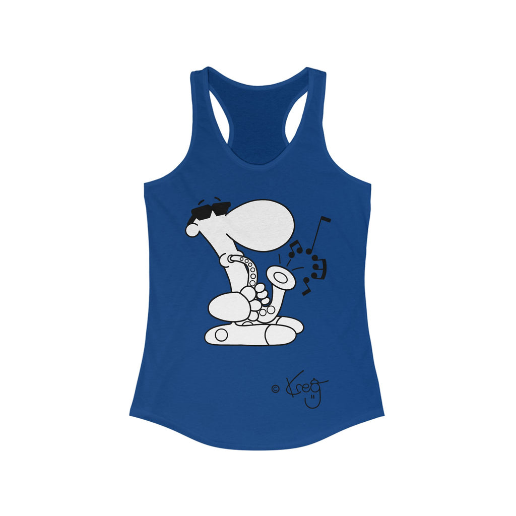 SAX DUDE,Women's Ideal Racerback Tank
