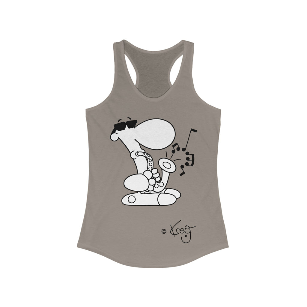 SAX DUDE,Women's Ideal Racerback Tank