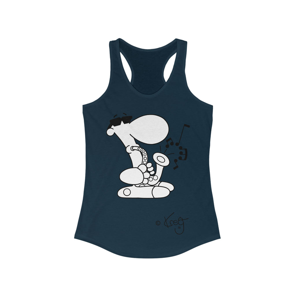 SAX DUDE,Women's Ideal Racerback Tank