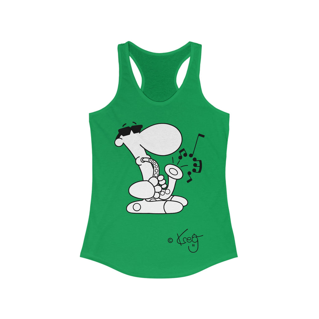SAX DUDE,Women's Ideal Racerback Tank