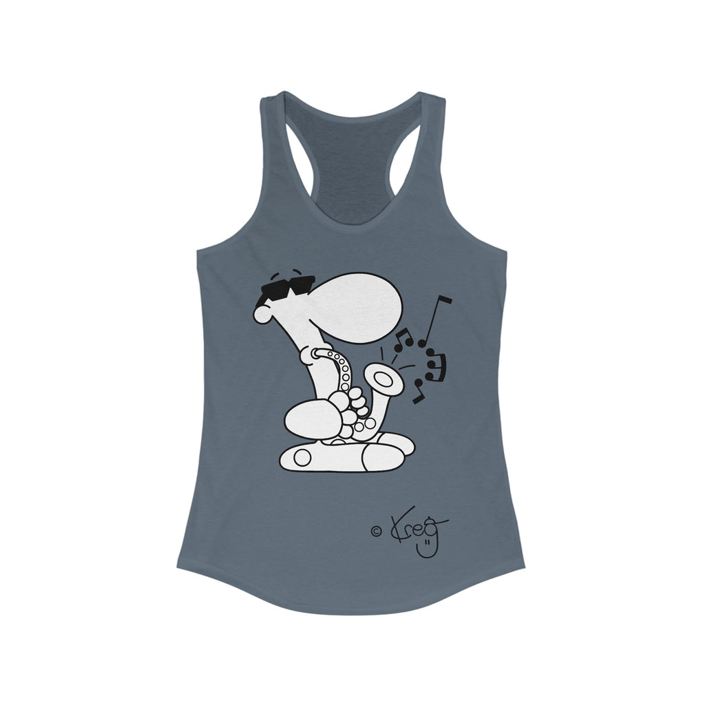 SAX DUDE,Women's Ideal Racerback Tank
