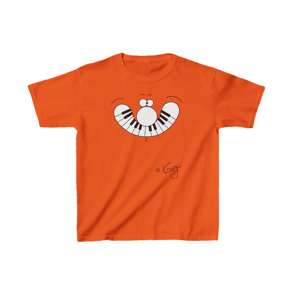 SMILE PIANO,Kids Heavy Cotton™ Tee