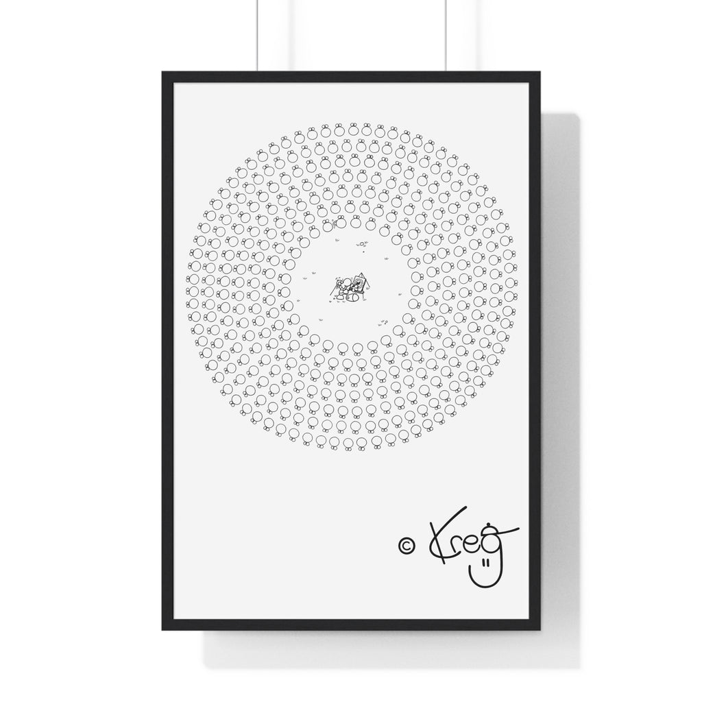 CIRCLE ARTIST,Premium Framed Vertical Poster