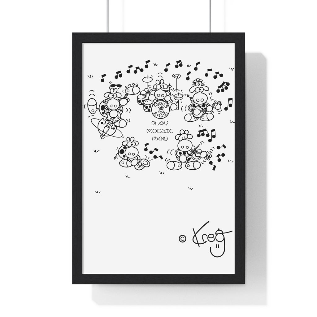 MOO'S BAND,Premium Framed Vertical Poster
