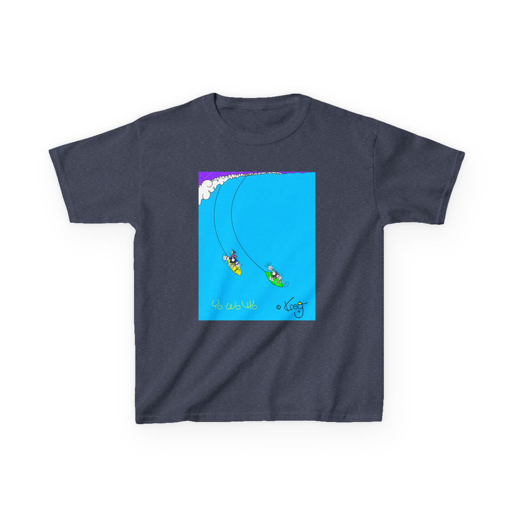 SURFING PIRATES YO WO HO,Kids Heavy Cotton™ Tee
