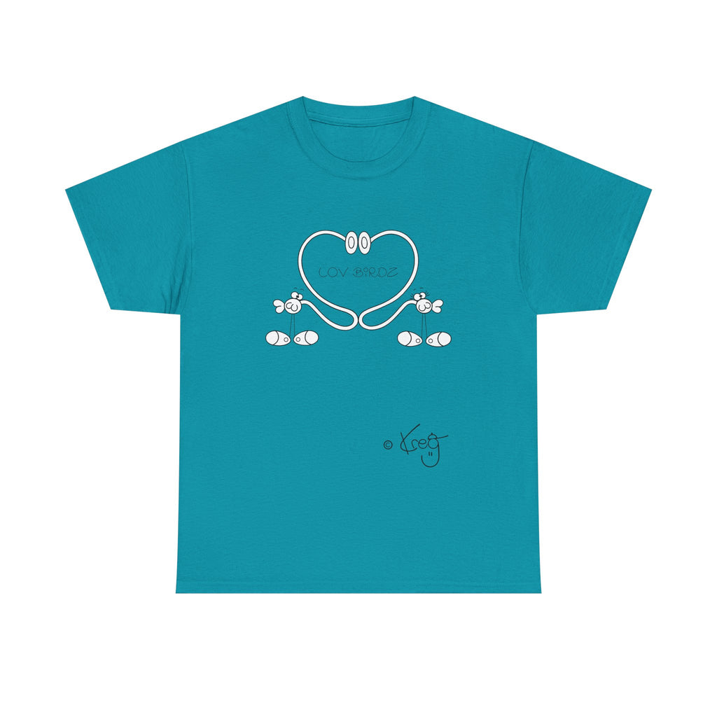 LOV BIRDZ,Unisex Heavy Cotton Tee