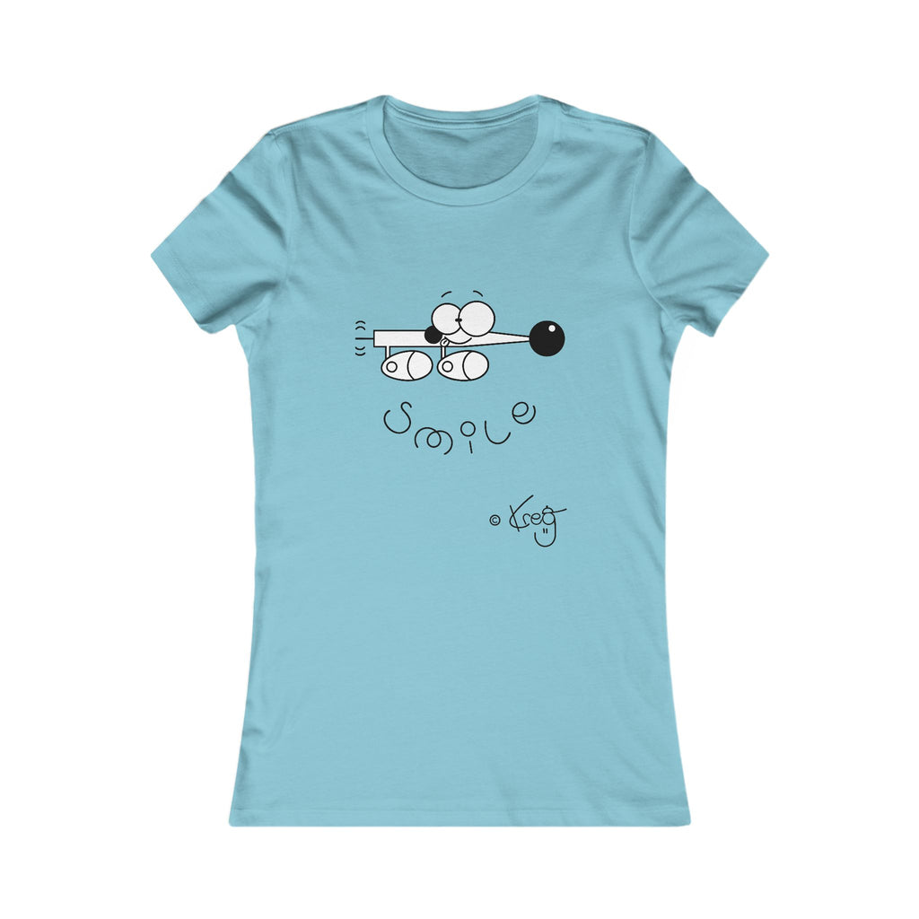 SMILE WIENER DOG,Women's Favorite Tee