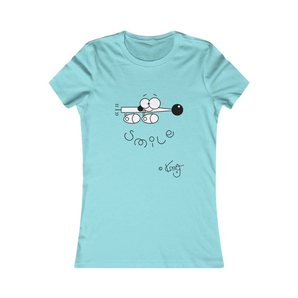 SMILE WIENER DOG,Women's Favorite Tee