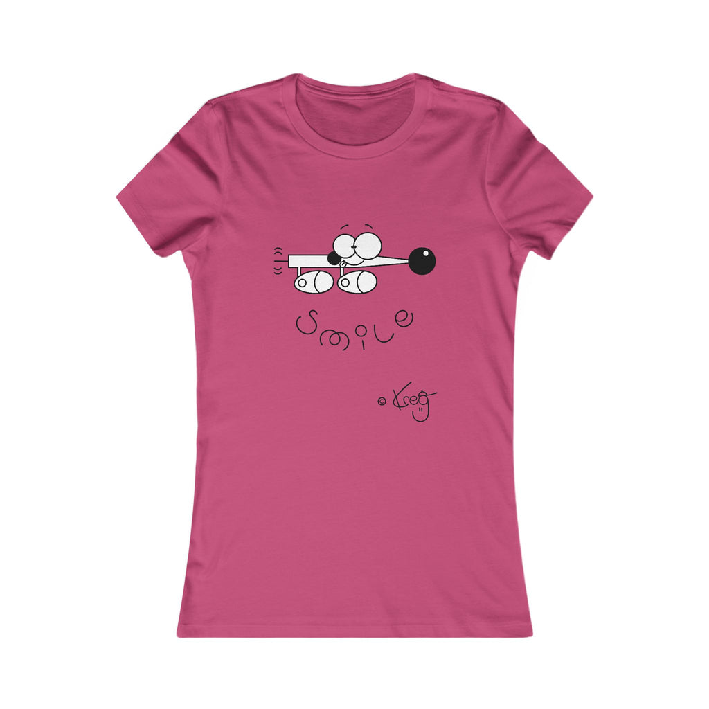 SMILE WIENER DOG,Women's Favorite Tee