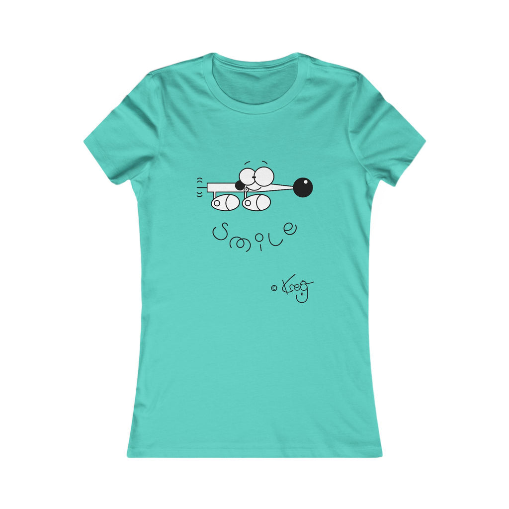 SMILE WIENER DOG,Women's Favorite Tee