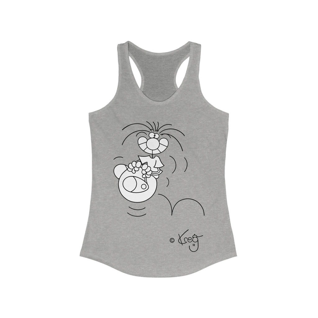 HOPPITY BALL,Women's Ideal Racerback Tank